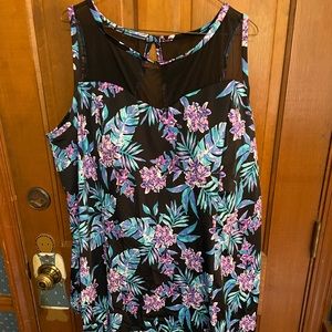 EUC Swim Dress Tropical Print